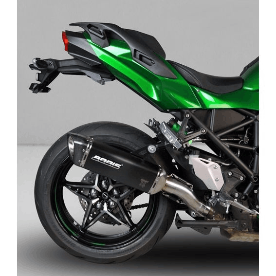 Kawasaki Ninja H2SX + H2SX-SE Modell 2018-2021 / Bodis V4-M-CA Slip/On  Auspuff / Edelstahl schwarz / KH2SX-002