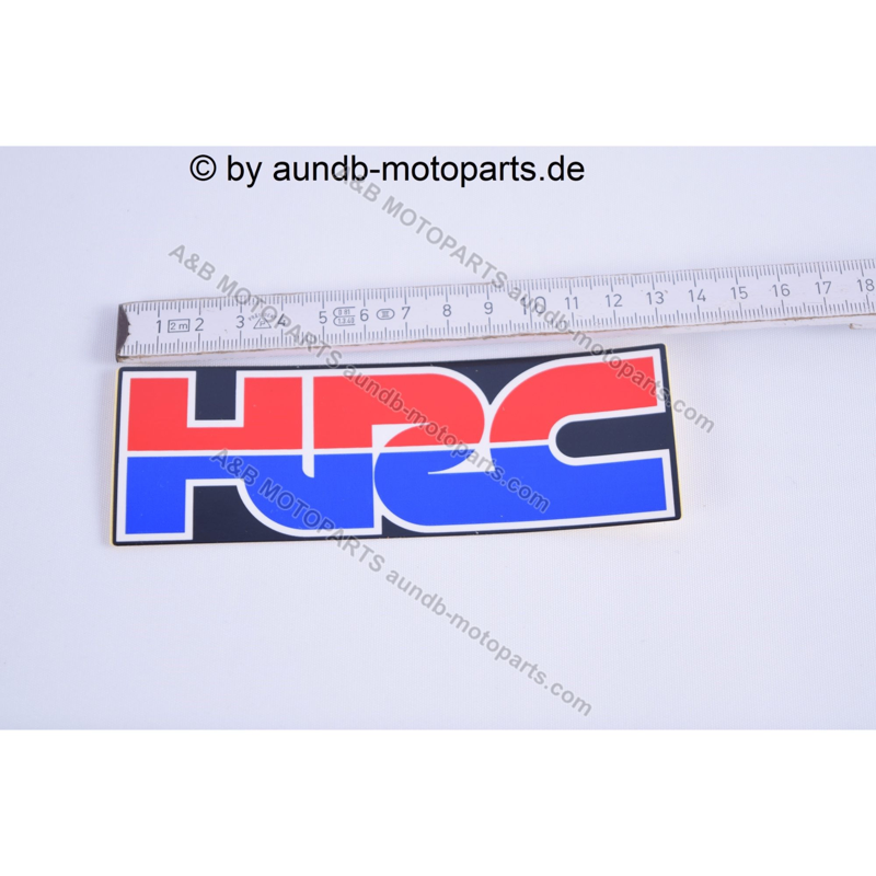HRC-Aufkleber / 130mm x 45mm / original Honda / 86649-KTY-D70ZA